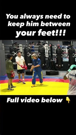 Coach Mike’s Unique Boxing Technique: You always need to keep him between your feet!!!