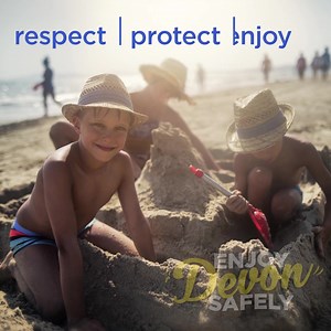 If you’re visiting our beautiful beaches, please be respectful and keep your distance from others. Take your litter home with you and help keep Devon safe. | Devon County Council