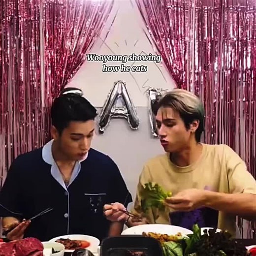 Wooyoung and San ATEEZ Eating Moments