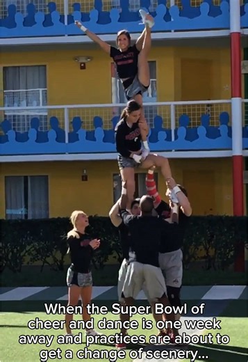 Those who get it, get it! Who recognizes this iconic warm up spot? And who’s ready for cheer and dance nationals?! #cheerleading #strengthandconditioning #cheer #strength #strengthtraining