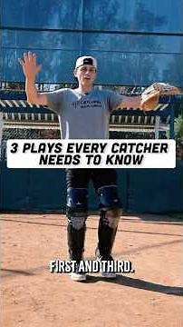 3 Situational Defense Plays For Catchers 🙌🏼 (CCC11) #baseball #softball #catchingdrills