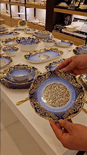 Royal blu Dinner Set | Elegant Luxury Plates & Tableware Design 2026#modernaura #kitchen
