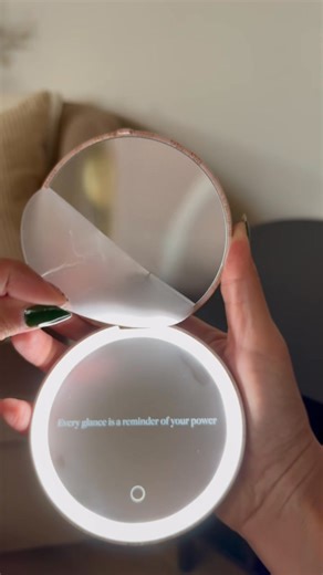 NEW DROP 💝 the VIRAL Taylor & Taylor mini in Mocha Lace is here 🎀 “ADRIAN15” will save you money on your entire purchases SITEWIDE https://fancii.com/products/taylor-compact-mirror?afmc=2h0 • dual sided LED ring light • 1 & 10x magnifying • lightweight • 3 light settings • compact • rechargeable • long lasting power | Adrian Elia