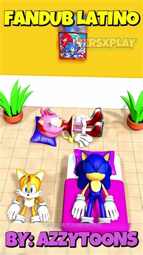 TAILS LE QUITA LA ALMOHADA A AMY ROSE 2 ❤️ #sonic #amyrose #fandub #shorts