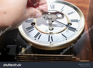 Hand Holding Key Wind Clockwork Vintage Stock Photo 2215667979 | Shutterstock