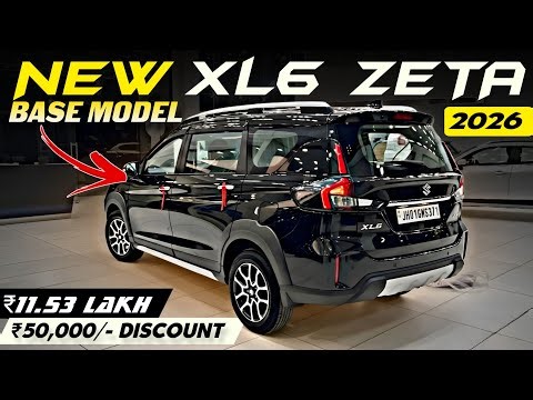 New Maruti XL6 Zeta Base Model Black 2026✅ Premium 6 Seater | XL6 On Road Price Detail Review.