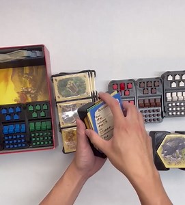 Organizer Set for Catan Compatible with Settlers of Catan Board Game + 5-6 Player Extension Strategy Board Game, 5th Edition Only