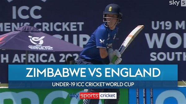 England end U19 Cricket World Cup campaign with 146-run victory over Zimbabwe