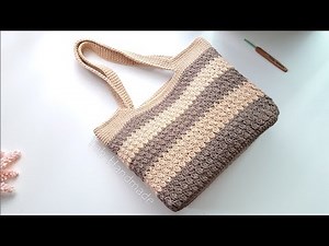 DIY Crochet Tote Bag | Step by Step | Toh Handmade