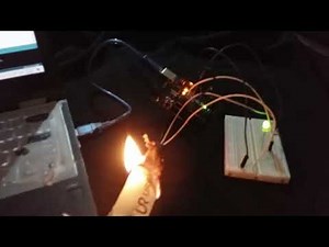 (Demo) Flame sensor Interfacing with Arduino using analog pin