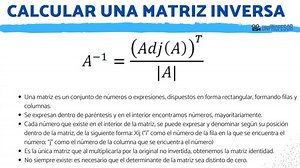 Cómo calcular una MATRIZ inversa - resumen fácil   VÍDEOS!
