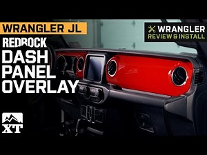 Jeep Wrangler JL RedRock Dash Panel Overlay Review & Install