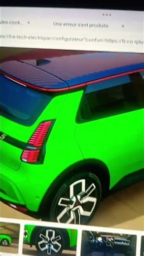 Renault R5 e-tech électrique configuration couleur vert pop