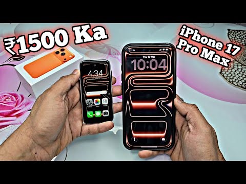 Mini iPhone 17 Pro Max Unboxing - Only ₹1500 ?