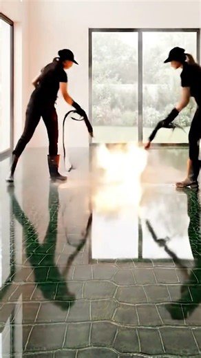 Luxury Synthetic Alligator Pattern Epoxy Floor