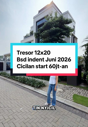 Cicilan Rumah Modern di BSD 60jt, 3 Lantai Cakep