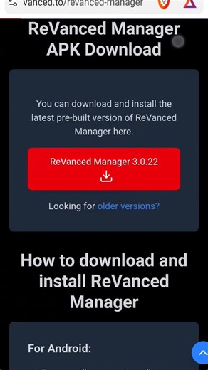 How to install: Revanced manager & apps on Android