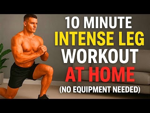 10 Minute Intense Leg Workout at Home No Equipment Needed