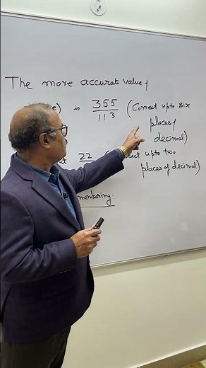 Accurate value of pie upto 6 decimals #education #mathematicsjee #jeeproblems #valueofpi #maths