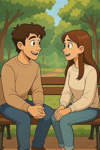 A Sweet Conversation on a Park Bench | Cute Short Film #shorts #englishlearning