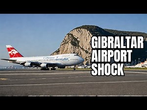 SCARY Plane Landing at Gibraltar Airport - Boeing 747 RYANAIR INCIDENT