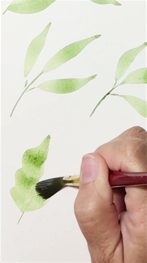 Watercolor Leaves Tutorial: Four Unique Styles