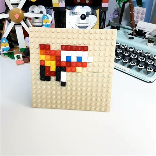 How to create Lightning McQueen using #lego pieces.m