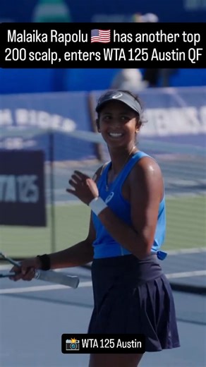 Malaika Rapolu 🇺🇸 in action during her back to back top 200 scalp | Indian Tennis Daily