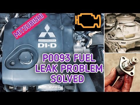 P0093 fuel system leak detected large leak Mitsubishi ! How to fix engine code p0093 part1,,,,