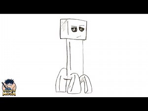 How to Draw Minecraft Creeper Step By Step