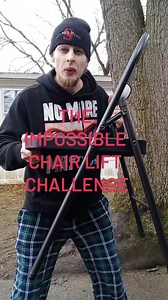 Today I tried "the impossible chair lift challenge" its incredibly mind blowing how heavy a chair can be. Do you think you could win this challenge? #reels #challenge #lifting #nolimits | Scrap