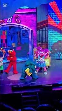 Cookie Monster On Stage at Sesame Street Live Show