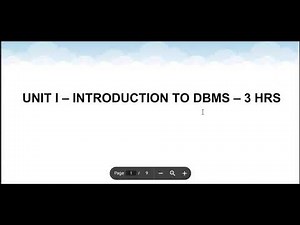 DBMS Unit 1 || Introduction to DBMS