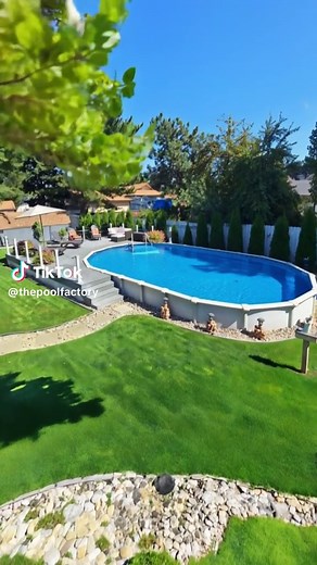 Semi-Inground Pool Ideas: 18'×33' Quest Pool Backyard Inspiration
