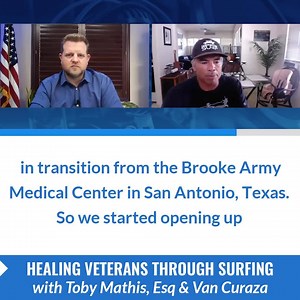 In today's podcast Toby Mathis of Anderson Business Advisors talks to Van about Operation Surf—Healing Veterans Through Surfing. The program has therapeutic results. It’s not therapy or treatment. It’s life-changing and life-saving. https://hubs.ly/H0rqqFb0 | Anderson Business Advisors