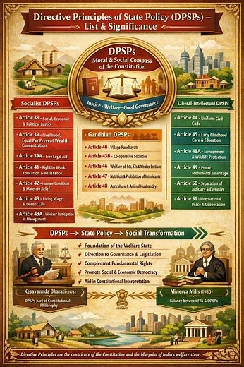 DPSPs Explained: Complete List & Significance | Indian Constitution | UPSC