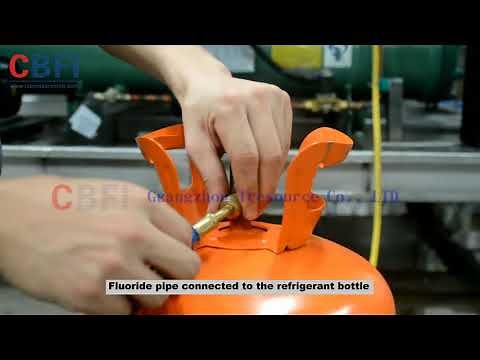 CBFI Adding Refrigerant into Ice Machine