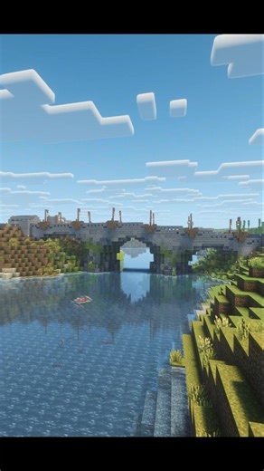Stone Bridge on a Hardcore Server! 🌉 Minecraft Timelapse #minecraft