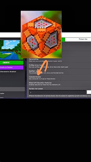 😉 Get command block 😤 in Minecraft Bedrock edition 🔥 #shortsfeed #minecraft