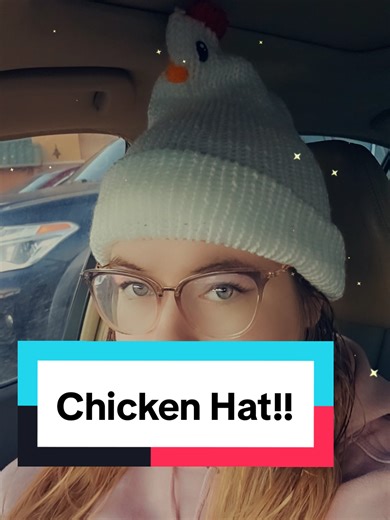 I made a chicken hat! What do you think? #chicken #beanie #crochet #crochetcreations #fyp
