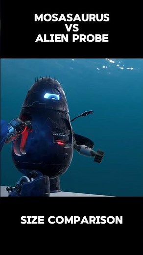 mosasaurus #hungrisharkevolutionsizecomparison #animation #3danimation #alienprobe