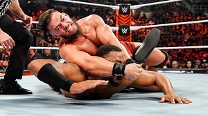 Austin Theory locks Angelo Dawkins in John Cena's STF en route to WrestleMania