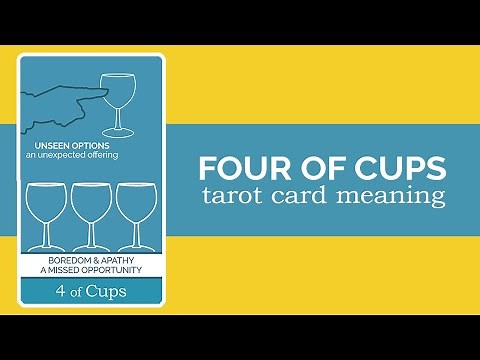 The Four of Cups Tarot Card