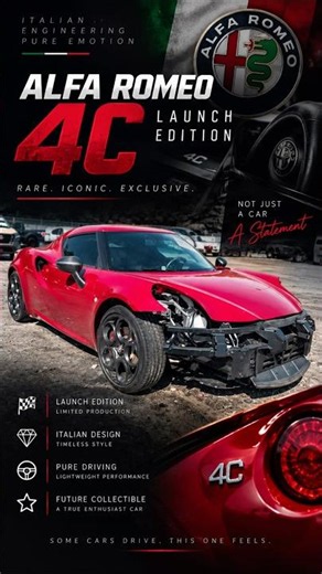 2015 Alfa Romeo 4C Launch Edition 🇮🇹 | Rare Italian Sports Car