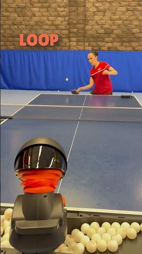 Pongbot omni s push loop drive #tabletennis #pingpong