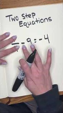 Two Step Equations! #maths #algebra #mathsteacher