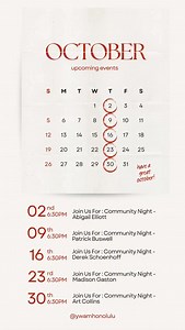 Join us this month during community night! Thursday nights at 6:30pm. #ywam #ywamhonolulu #jesus #missions #honolulu #dts #hawaii #worship #bible #oahu | YWAM Honolulu