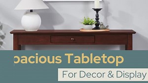 Convenience Concepts American Heritage 48 in. Cherry Standard Rectangle Wood Console Table with Drawers 7104099CH