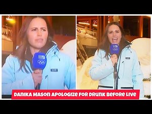 Channel 9 TV Reporter Danika Mason apologised for Drinking Before Slurry LIVE Winter Olympics News