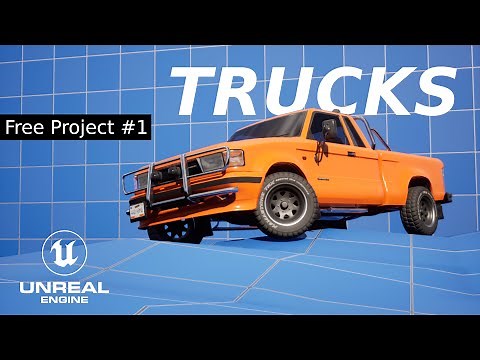 Unreal Engine 5 Drivable Trucks + Project Files [R-Tune Vehicle Physics]